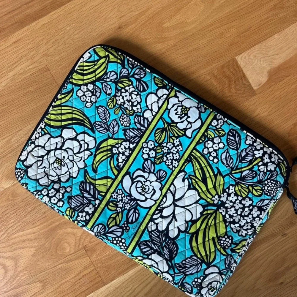 Vera Bradley Floral Tablet Sleeve - Blue and Green